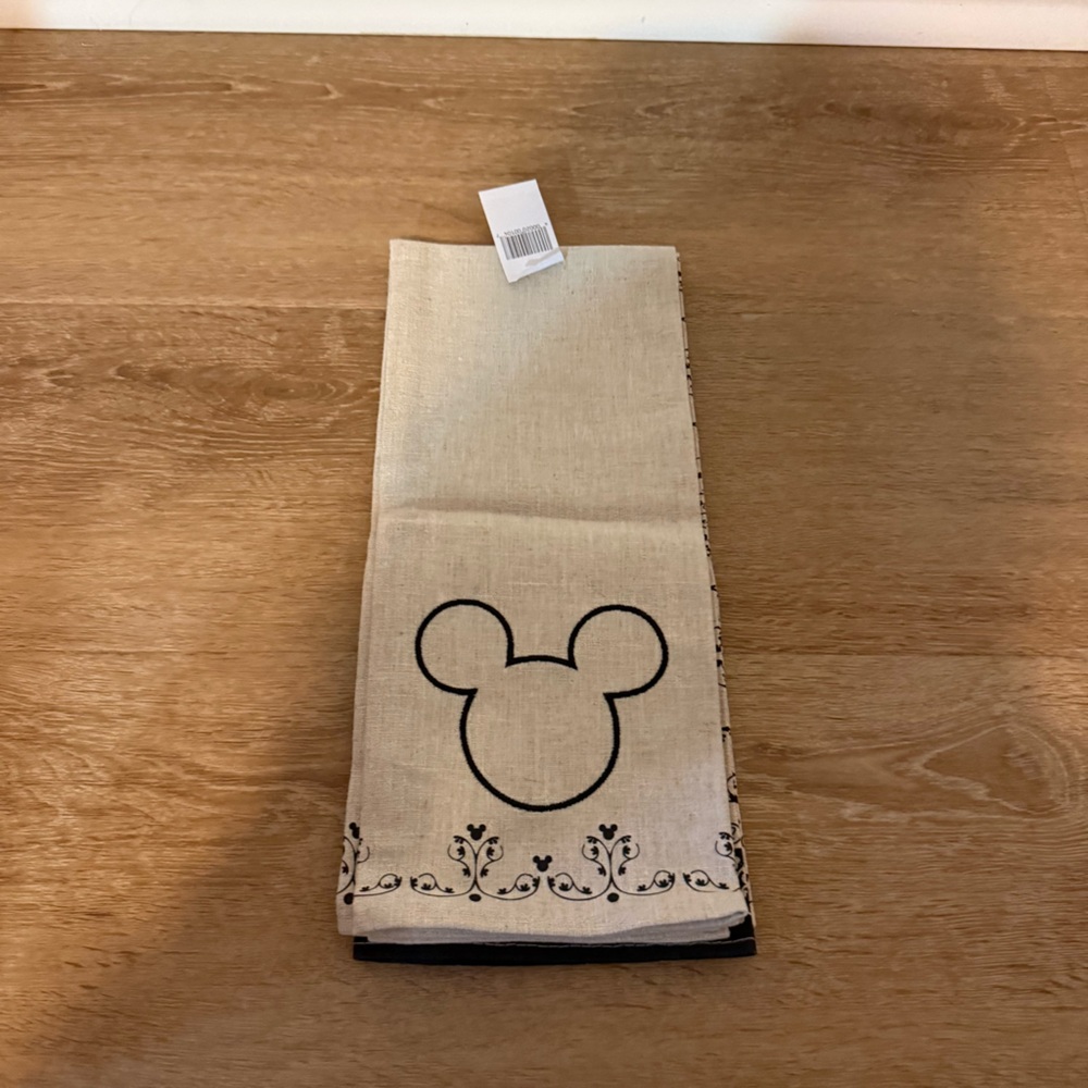 Disney Beige and Black Decorative Towel Set